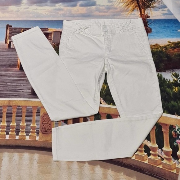 Tory Burch White Jeans Size 26 - Picture 2 of 7